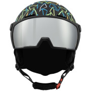 Дитячі гірськолижний шолом Blizzard Flash Visor junior ski helmet чорний black/multicolor