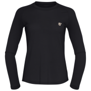 Жіноча футболка Norrona femund pureUll Long Sleeve чорний Caviar Black