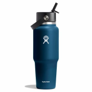 Термопляшка Hydro Flask Wide Flex Straw Travel Bottle 32 Oz чорний/синій INDIGO