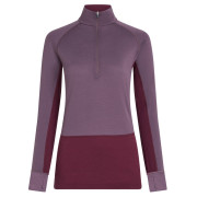 Жіноча функціональна футболка Icebreaker Women Mer 200 ZoneKnit LS Half Zip фіолетовий Dkber/Greplu/Cb