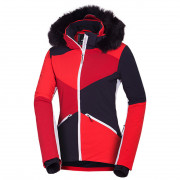 Жіноча гірськолижна куртка Northfinder Edith червоний/білий