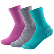 Dětské ponožky Devold Daily Medium Kid Sock 3pk růžová Girl mix