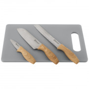 Обробна дошка та ножі Outwell Caldas Knife Set коричневий