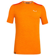 Pánské triko Salewa Pedroc Hybrid 2 Dry M S/S Tee oranžová 4499 dawn melange