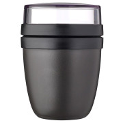 Контейнер для перекусу Mepal Ellipse Mini 300 + 120 ml чорний Nordic Black