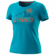 Жіноча функціональна футболка Dynafit Transalper Graphic S/S Tee W блакитний