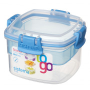 Box na potraviny Sistema Snacks TO GO 400ml modrá