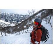 Лижна маска Giro Roam Black Stacked-Amber Scarlet/Yellow