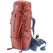 Туристичний рюкзак Deuter Aircontact X 60+15 SL червоний/синій