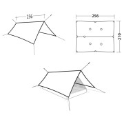 Тент Robens Vestis 2.50 x 2.30 Solo tarp UL