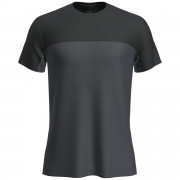 Чоловіча функціональна футболка Icebreaker Men Merino 125 Cool-Lite™ Sphere III SS Tee Colour Block сірий/чорний