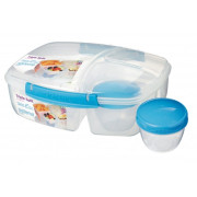 Obědový box Sistema Triple Split Lunch 2L světle modrá