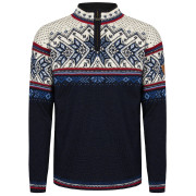 Чоловічий светр Dale of Norway Vail Masc Sweater темно-синій Midnightnavy Redrose Offwhite