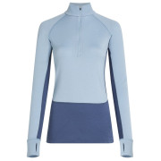 Жіноча функціональна футболка Icebreaker Wom Mer 260 ZoneKnit LS Half Zip синій/сірий Dawn/Zincblu/Cb