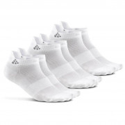 Ponožky Craft Shaftless 3-Pack bílá White