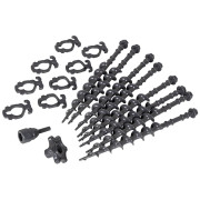 Набір кілочків Bo-Camp Screw pegs set 8 pcs темно-сірий Grey