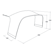 Пристройка до намету Outwell Wakefield XL Tent Connector