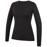 Жіноча футболка MOOA MerinoSilk 160 long чорний black melange