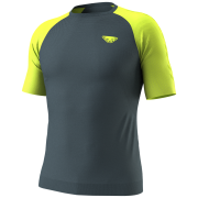 Чоловіча футболка Dynafit Ultra S-Tech S/S Tee M сірий/жовтий cinder/5A30
