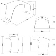 Роз'єм для намету Outwell Universal Connector M
