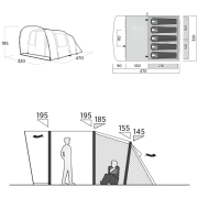 Сімейний намет на 5 осіб Easy Camp Brimnes 5 Air