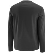 Чоловіча футболка Salomon Trackline LS Tee чорний Deep Black
