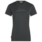 Жіноча футболка Icebreaker Women Merino 150 Tech Lite SS Tee Sparkling Stars темно-сірий Obsidian