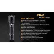 Set LED svítilna Fenix FD41 + 2600 mAh Aku s USB