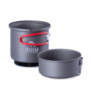 Набір посуду Zulu Inja Plus сірий/червоний
