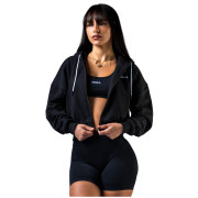 Жіноча толстовка Nebbia Black zip-up hoodie Power чорний BLACK