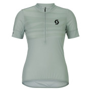 Жіноча велофутболка Scott Jersey W's Endurance LT SS зелений/сірий spray grey