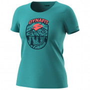 Жіноча футболка Dynafit Graphic Co W S/S Tee синій/помаранчевий