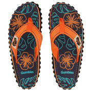 Шльопки Gumbies Islander Orange Hibiscus синій/помаранчевий