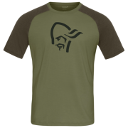 Чоловіча футболка Norrona femund pureUll T-shirt оливковий Loden Green