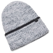 Жіноча шапка Under Armour W Halftime Cozy Beanie сірий Anthracite / White / Anthracite