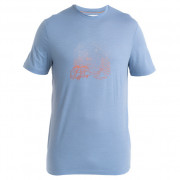 Чоловіча футболка Icebreaker Men Merino 150 Tech Lite III SS Tee Van Camp блакитний
