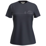 Жіноча функціональна футболка Icebreaker W Mer 150 Tech Lite SS Tee Single Line C темно-синій Midnight Navy