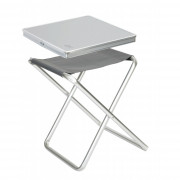 Столик/Стільчик Bo-Camp Stool top - Foldable сірий