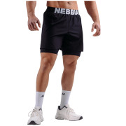 Чоловічі шорти Nebbia Double-Layer Training Shorts Primal чорний BLACK