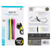 Набір для кріплення Nite Ize Gear Tie Cordable кольоровий мікс Různé barvy