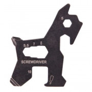 Munkees multifunkční karta ve tvaru psa šedá