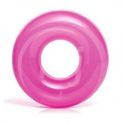 Plovací kruh Intex Transparent Tubes 59260NP růžová pink