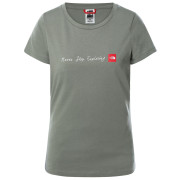 Жіноча футболка The North Face W S/S Neverstopexploring Tee сірий/зелений