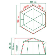 Намет Coleman Polygon 6