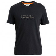 Чоловіча функціональна футболка Icebreaker Men Merino Central Classic SS Tee Nature Touring Club чорний