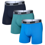 Боксерки Saxx Essential Perform Mesh Boxer Brf Fly 3Pk синій blue/teal/maritime