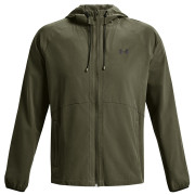 Чоловіча весняна куртка Under Armour Stretch Woven Windbreaker темно-зелений MarineODGreen/Black