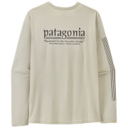 Чоловіча футболка Patagonia M's L/S Cap Cool Daily Shirt - Hut Tripper білий Dyno White