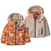 Дитяча куртка Patagonia Baby Reversible Tribbles Hoody - BNLM помаранчевий/бежевий Bunny Life: Marigold