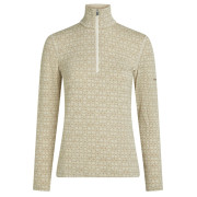 Жіноча функціональна футболка Icebreaker Women M 260 Tech Vertex LS HZ AlpGeo бежевий/білий Undyed/Cumin/J